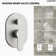 DualJetSpa 3-Function Round 10" & 6" Dual Shower Faucet System with Pressure Balancing Rough-In Valve