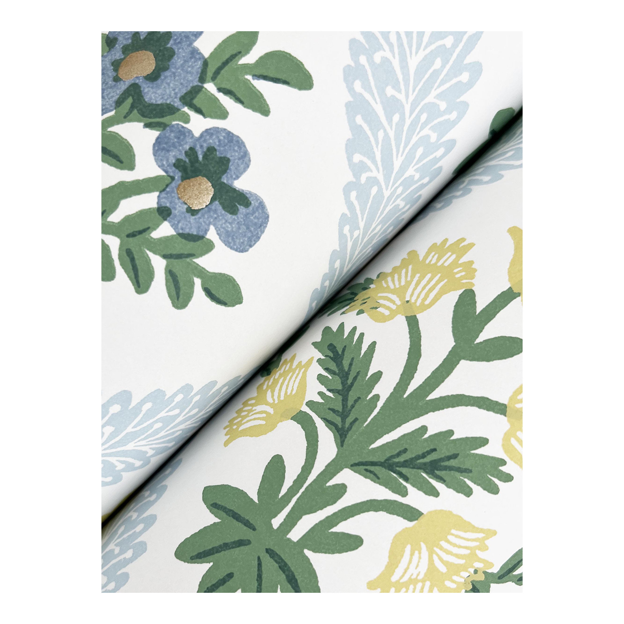 Estee Garden Wallpaper, Blue