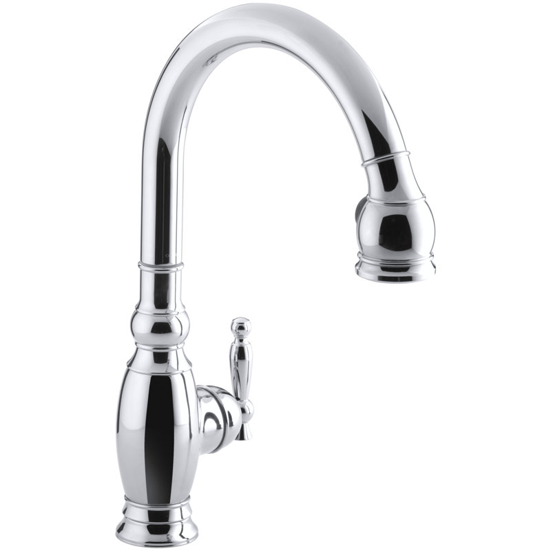 Robinet de cuisine à poignée simple avec™ masterclean Vinnata, Chrome poli