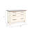 Casey File Cabinet With 3 Drawers, White Brown Mahogany Mindy Wood
