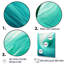 «Turquoise Wondrous Wave Spiral - Abstract Spirals, reproduction d'art sur toile_106240-2012057569-2012057571