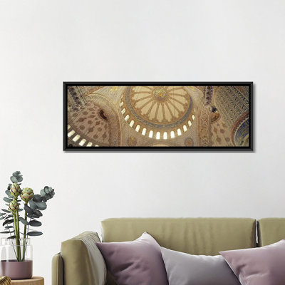 «Interiors of a mosque, Blue Mosque, Istanbul, Turquie» par Panoramic Images, impression sur toile