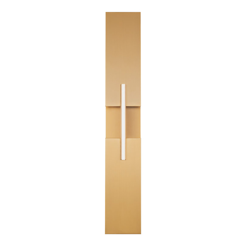 Applique murale encastrée en aluminium Amari, Laiton vieilli