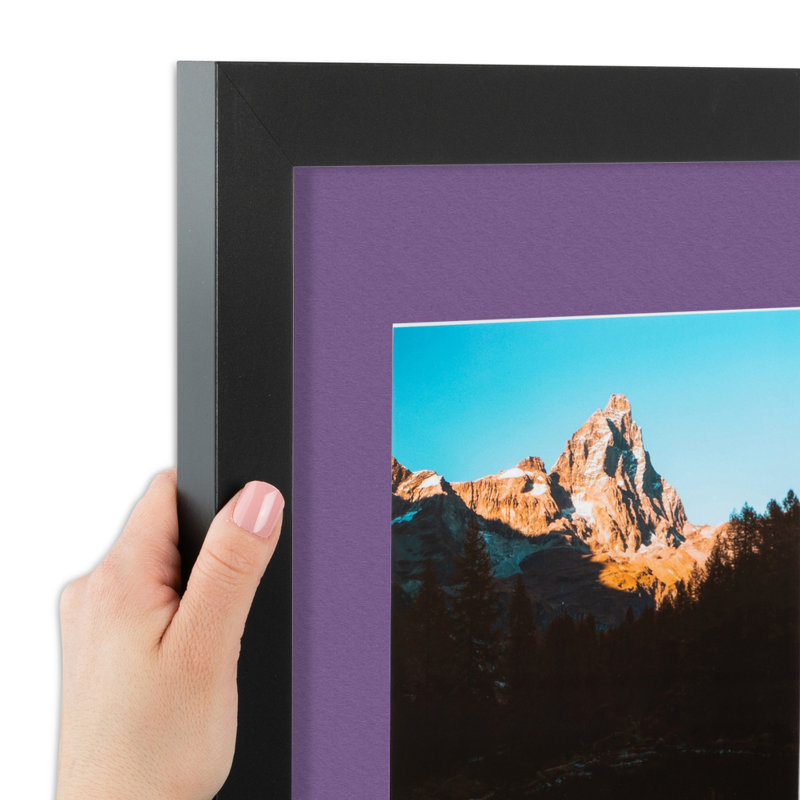 Matte Picture Frame with Mat, Grape
