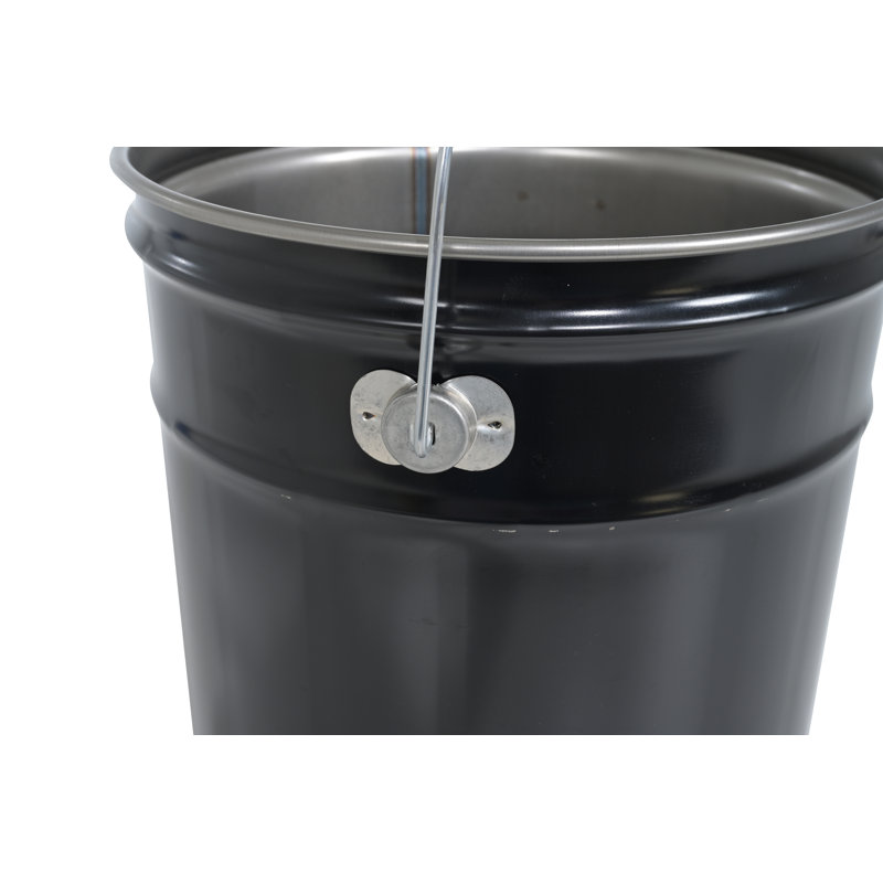 Seau en métal / fil métallique, H 11,75 po x l 11,75 po x P 13,37 po