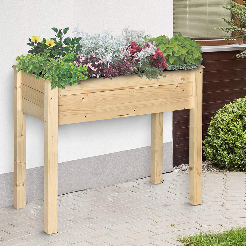 Vruyr Wood Elevated Planter