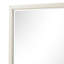 Miroir de commode Toi, verre biseauté, fini blanc antique, 38 po