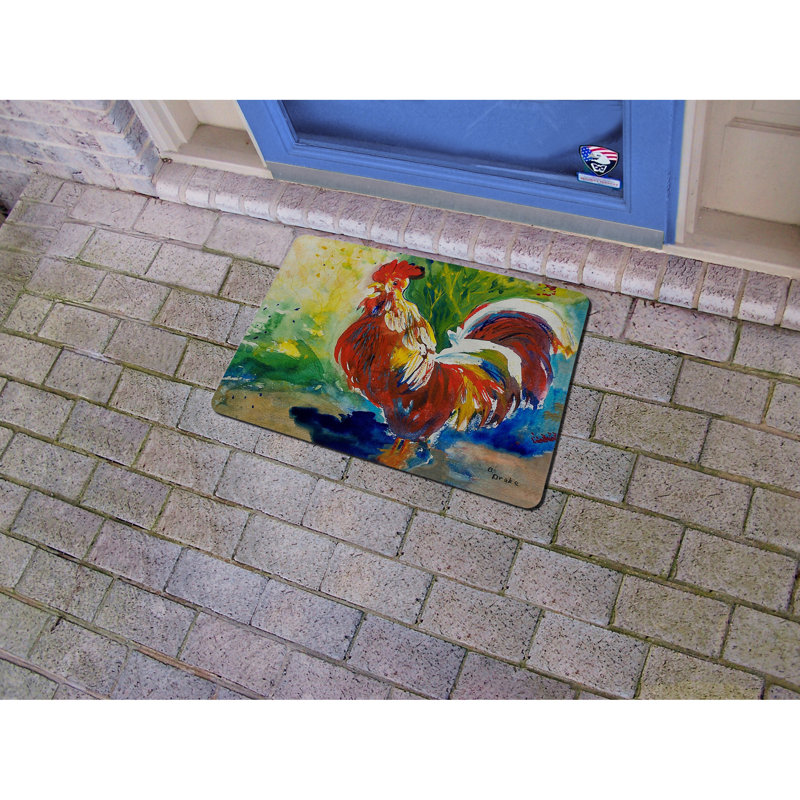 Raulston Non-Slip Indoor / Outdoor Doormat, Rectangle 1'6" x 2'2"