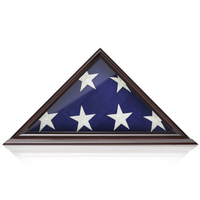 Reminded Military Burial Flag Display Case 