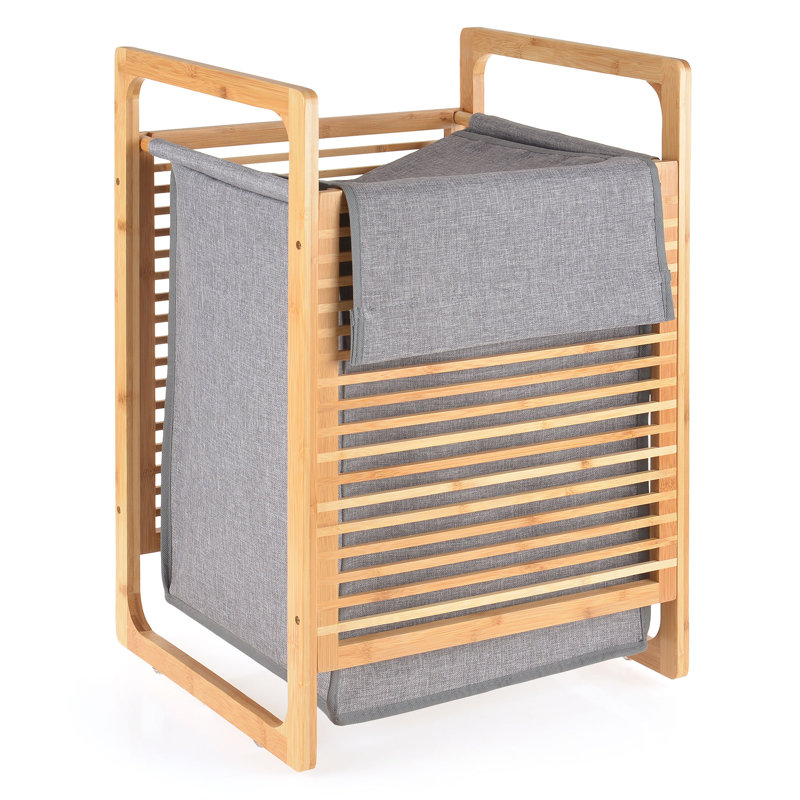 Hunziker Solid Wood Laundry Hamper