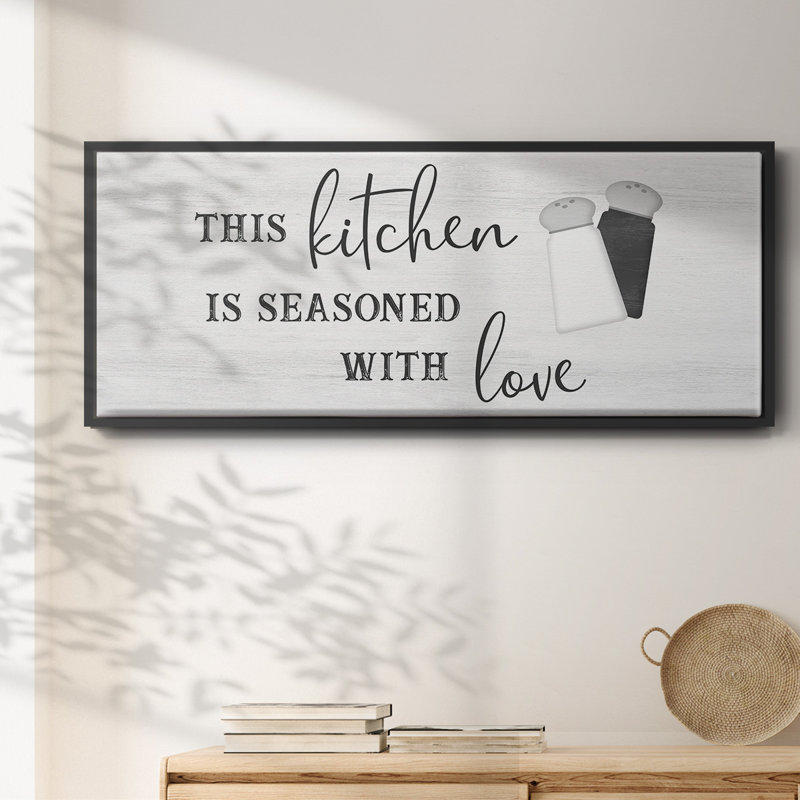 «Seasoned with Love», toile encadrée, H 24 po x l 60 po