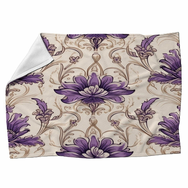 Machine Printed Throw Blanket, Twin