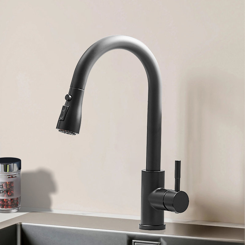Robinet de cuisine, Noir mat