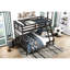 Lit superposé simple au-dessus d'un lit double classique en brun foncé, cadre en bois, garde-corps pour, sans fondation, capacité de poids de 300 lb par lit, style, finition brune, bois, sommier tapissier requis, lit superposé, jeunesse idéale-1128570842-1128570840