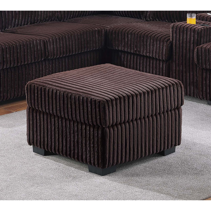 Contemporary Style 4Pc L-Shaped Sectional Set USB Cup Holder Cushion Back Loveseat Plastic Legs Cocktail Ottoman Square Arms Primary Living Room