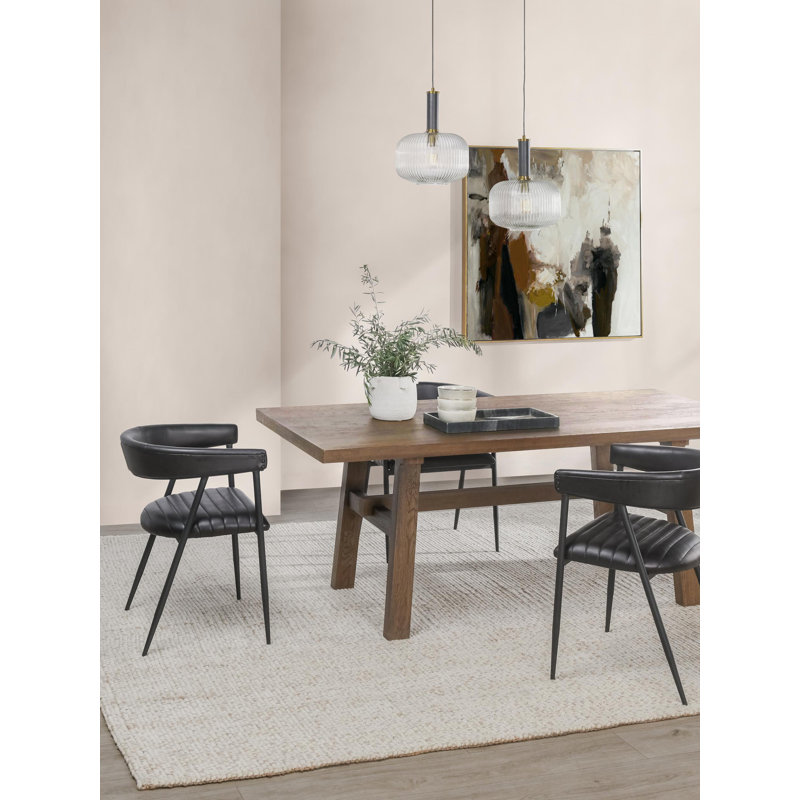 Lazar 78" Reclaimed Oak Dining Table In Brown