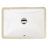 Nantucket Sinks Great Point 12.88'' Ceramic Rectangular Bathroom Sink with Overflow-45372248