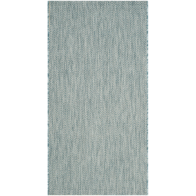 Casmir Aqua/Grey Indoor/Outdoor Rug, Rectangle 122 x 170 cm