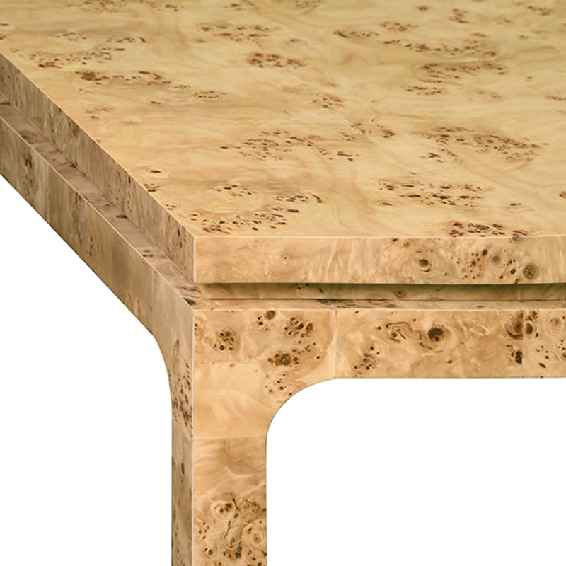Modern Rectangular Dining Table, Brown