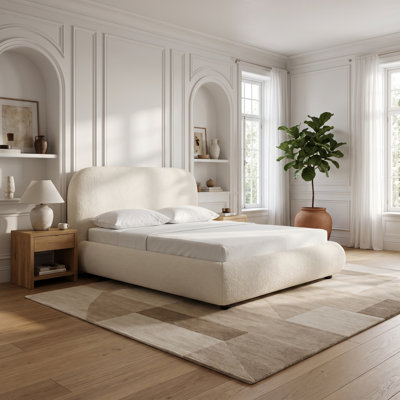 Lit plateforme tapissier Reggie