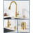 Single Handle Stainless Steel Pull-Down Kitchen Faucet with Air Gap Kit Combo-101996598