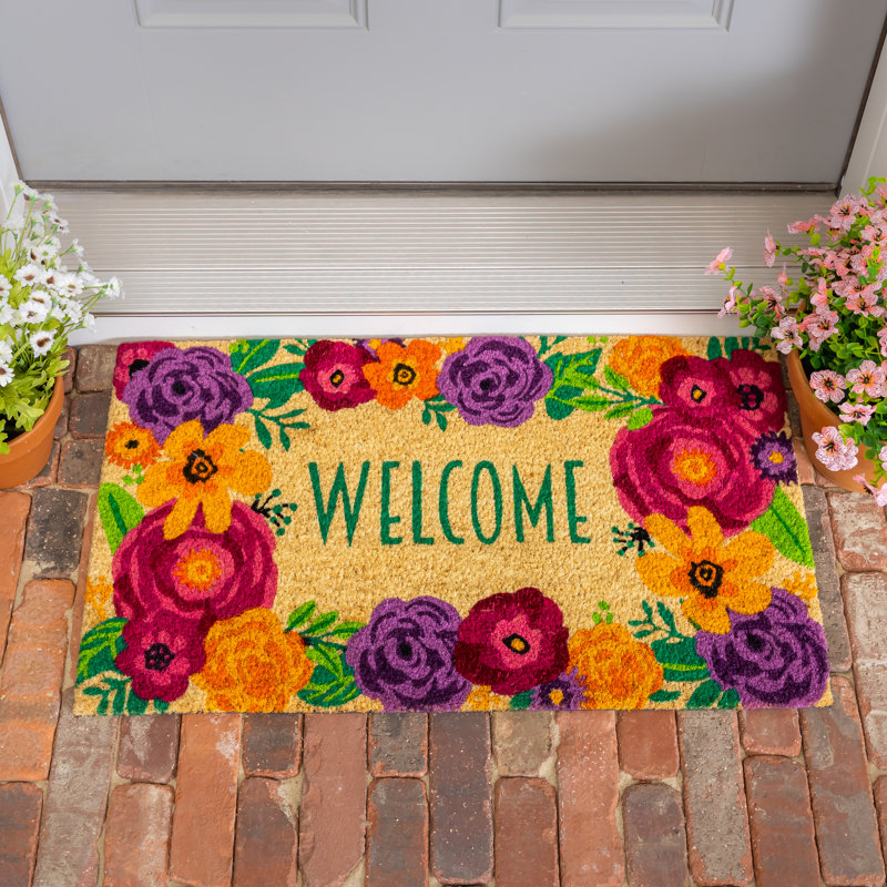 Tapis d'entrée antidérapant Bishan 28 po x 16 po