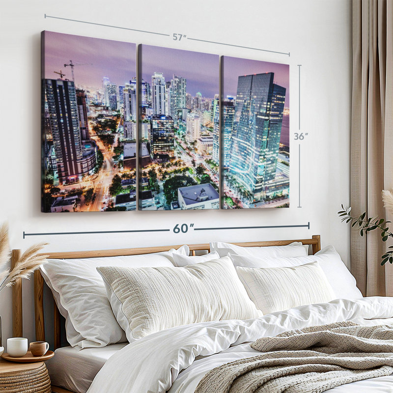 «Florida At Night» sur toile, H 36 po x l 57 po x P 1,25 po