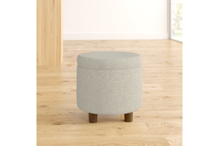 Yarmouth 19" Wide Round Storage Ottoman