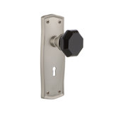 Prairie Plate with Decorative Keyhole and Waldorf Black Door Knob