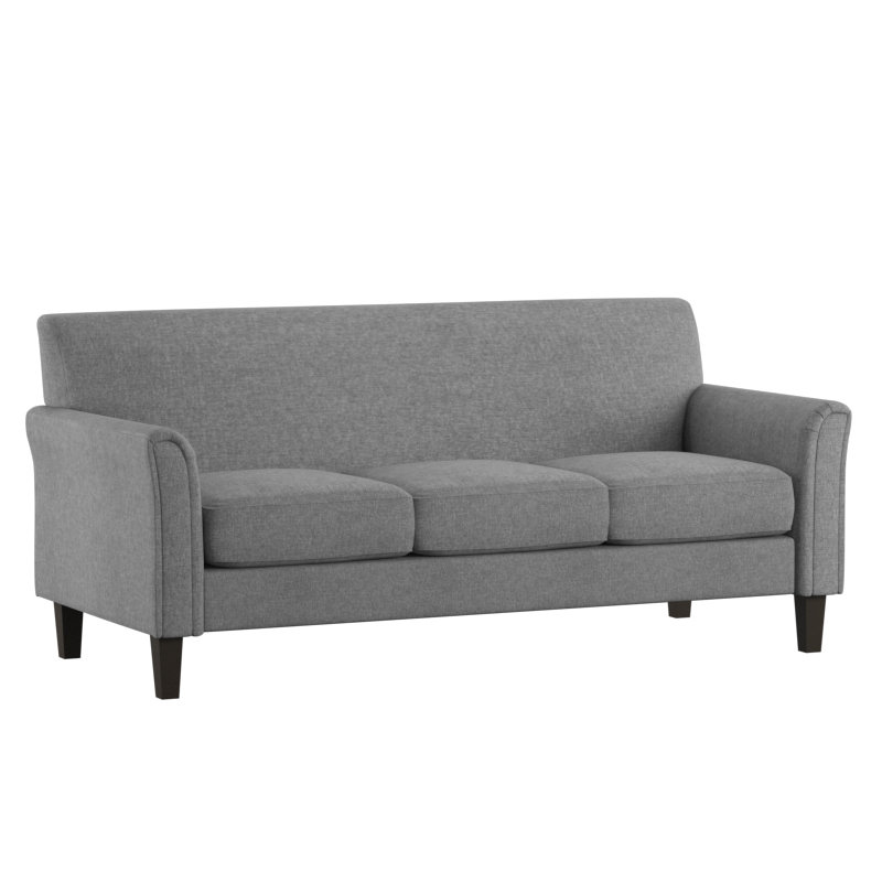 Ginnia Upholstered 77.25'' Sofa, Gray