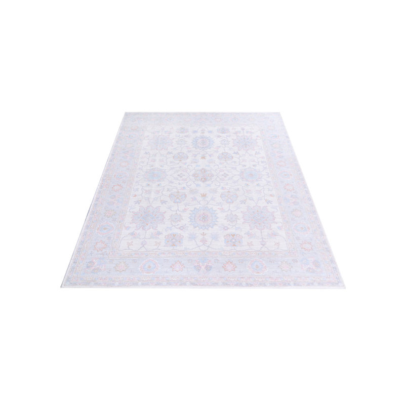 Davey Hand Knotted 8x10 Ivory Rug
