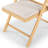 Jacie Linen Seat Folding Chair-403511053