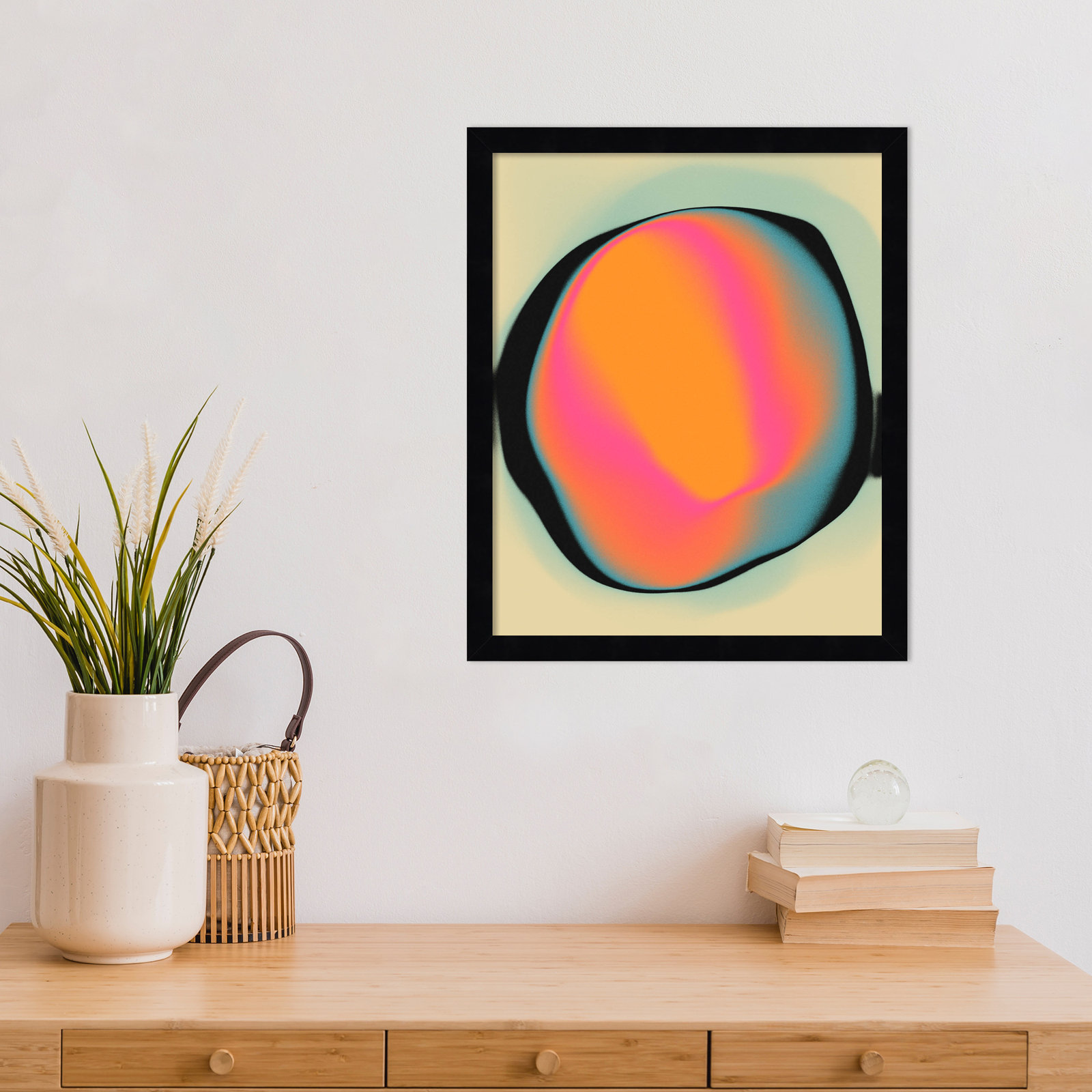 Ghost 2 Print by Jazzberry Blue, 17" H x 14" W x 1" D, Black