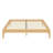 Solid Dry Bamboo Wood Platform Bed Frame, With Wood Slat Support-2050331900