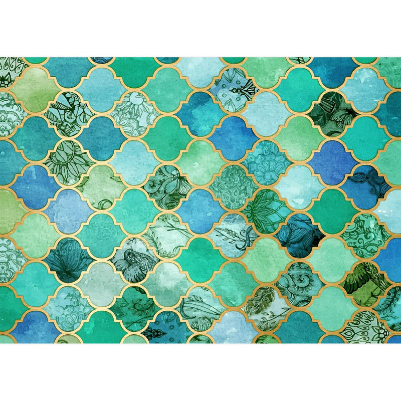 Peel & Stick Geometric Border, 120" L x 168" W