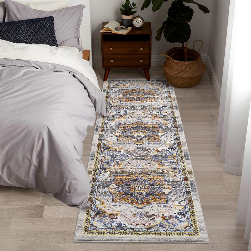 Tapis avec envers antidérapant Wandalene, Tapis de couloir 2 pi x 6 pi