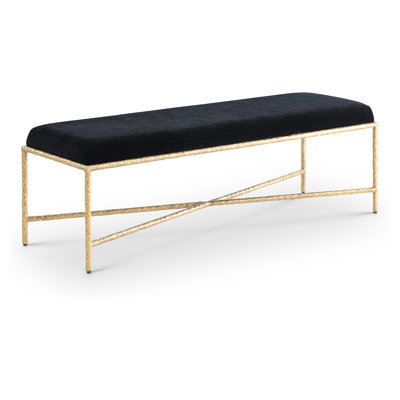 Iyania Chenille Fabric Bench