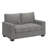 Beaulah Modern Fabric Upholstered Square Arm Loveseat-2097500469
