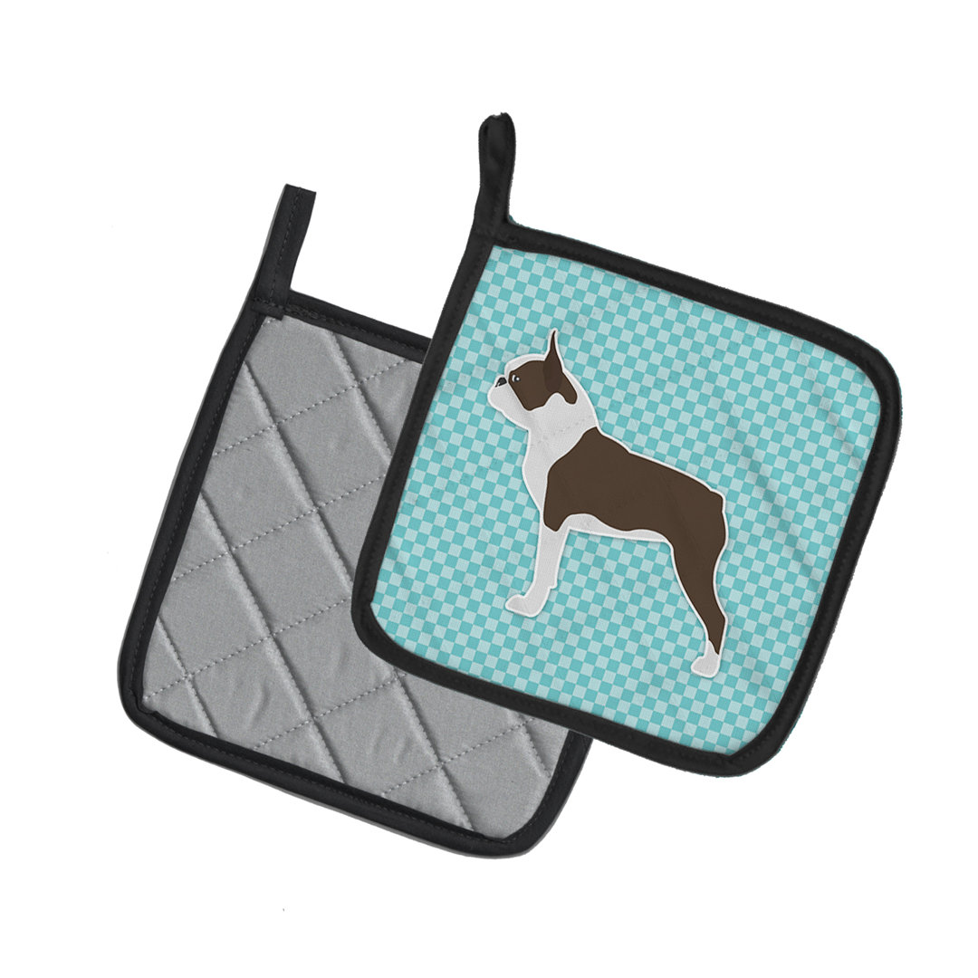 Winston Porter Gingham Polyester Potholder Set (Set of 2) Winston Porter 