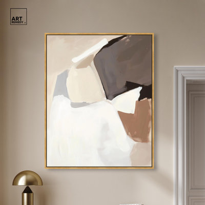 "Division of Planes I", reproduction d'art sur toile par Art Remedy, cadre doré, 36 x 45