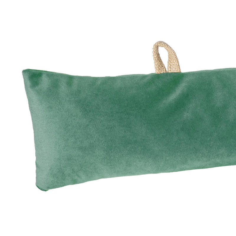 Velvet Draught Excluder, Green