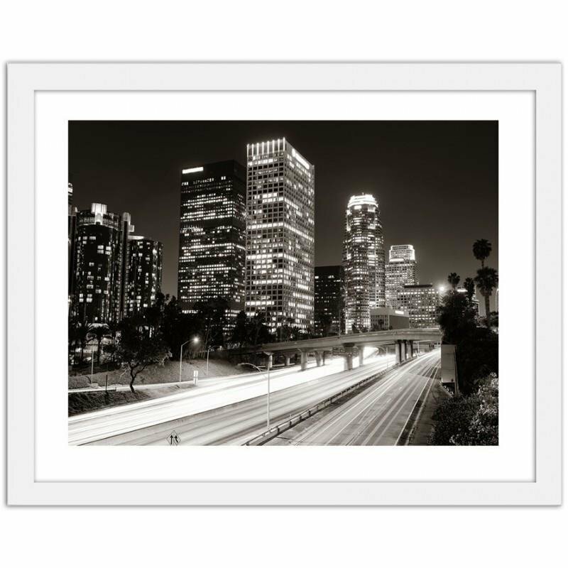 Gerahmter Fotodruck Los Angeles At Night