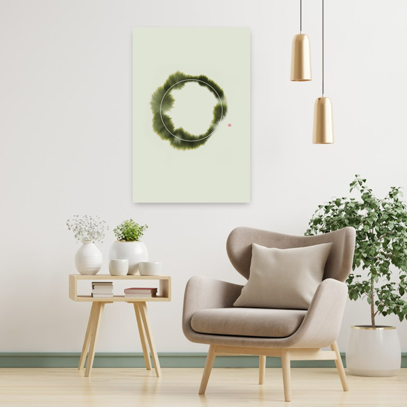 Contemporary Art Abstract Geometric Peaceful Wall Art 1 Piece Wrapped Canvas Wall Art, 91.44 cm H x 60.96 cm W