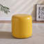 30cm Small Round Faux Leather Upholstered Ottoman-1061551662