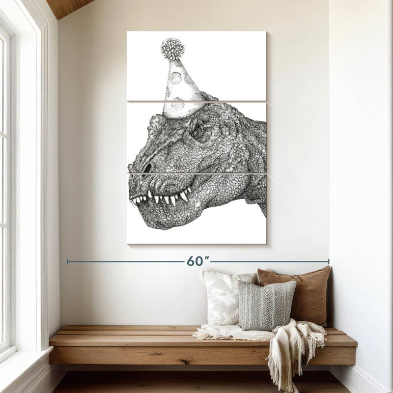 Brampt Party Dinosaur, 50" H x 32" W