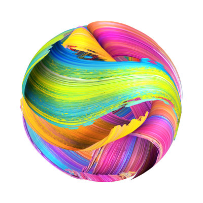 Brush Strokes by Wacomka - Wrapped Canvas Print