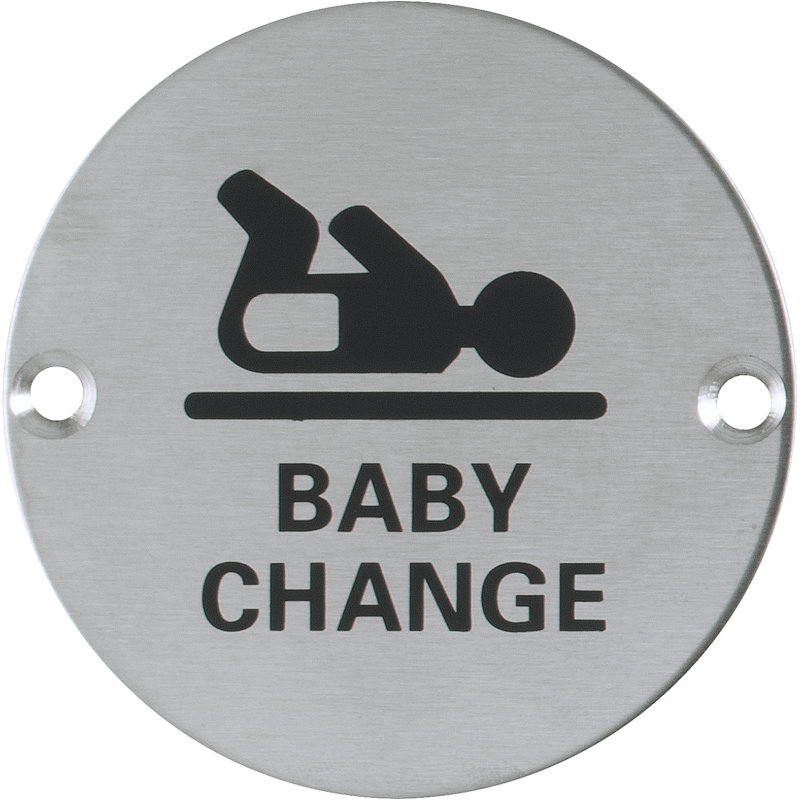 Amberleigh Circular Baby Changing Symbol
