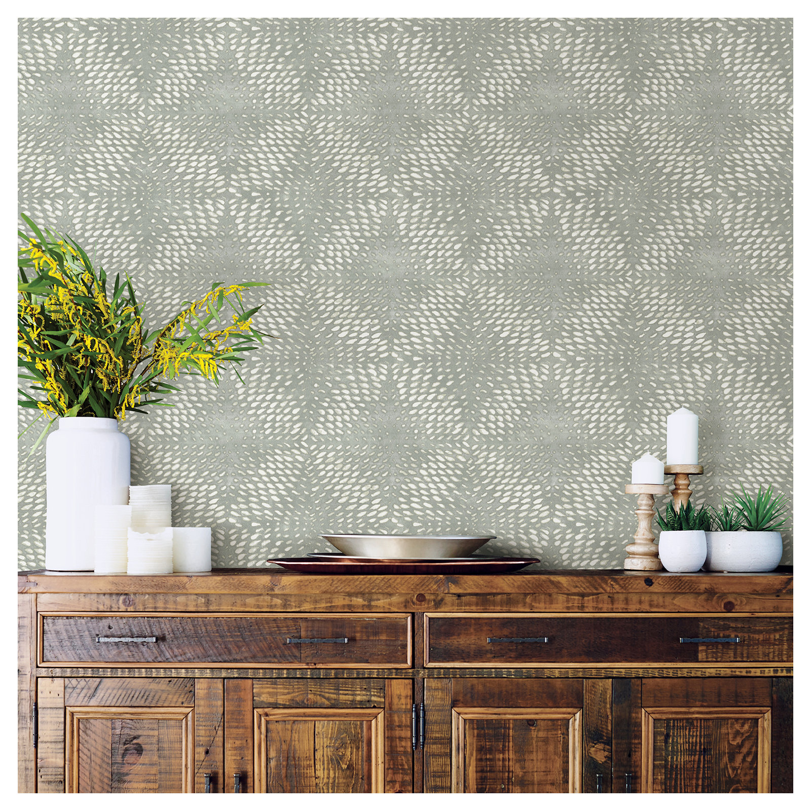 Bardwell Geometric Roll, Sage