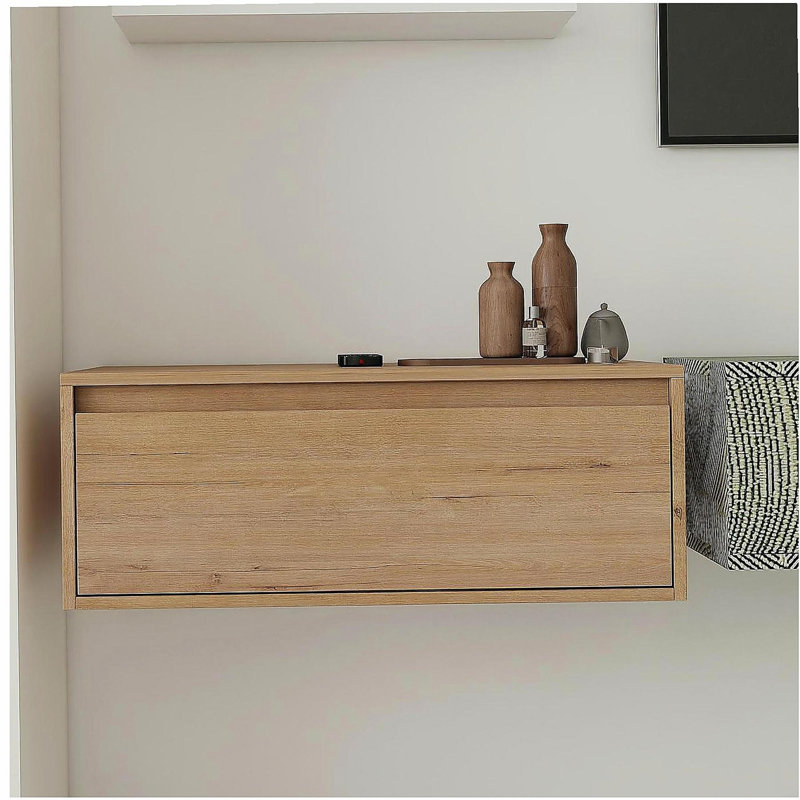 30" Bathroom  Cabinet,Drawer,Float Mounting Design (Only Vanity, Without Sink)