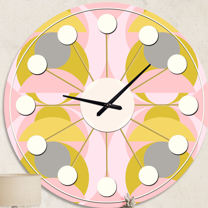 Horloge murale rétro Mid-Century, Moyenne